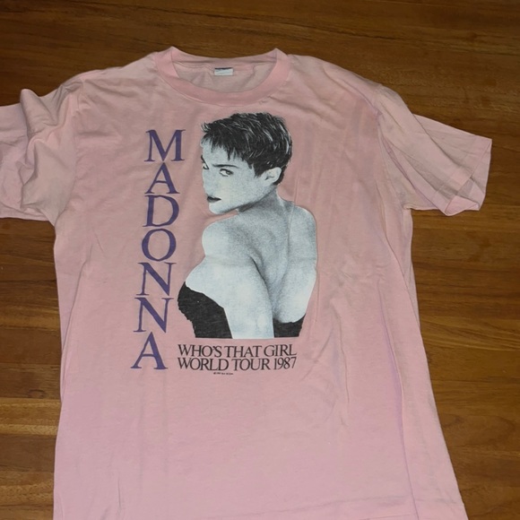 Vintage Tops - Vintage MADONNA who’s that girl world tour 1987 t shirt